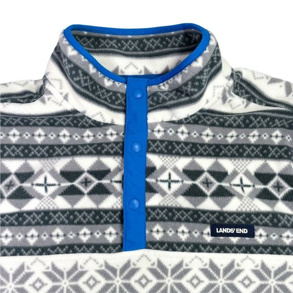 Lands End Winter Fleece Snap Neck Pullover- Men’s Size XL Tall- EUC - Picture 2 of 7